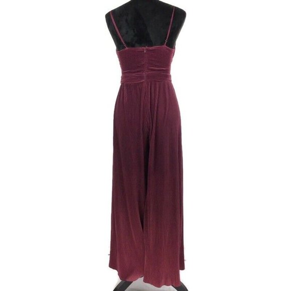 ASTR $79 Moroon Wrap Front Strappy Cut-out Jumpsuit - Picture 7 of 9